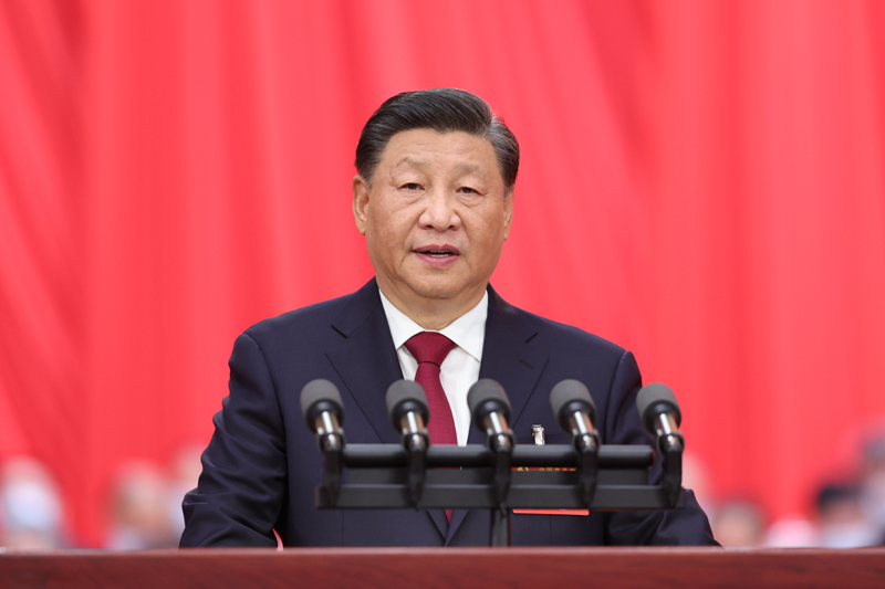 　　2022年10月16日，中國共產黨第二十次全國代表大會在北京人民大會堂開幕。習近平代表第十九屆中央委員會向大會作報告。