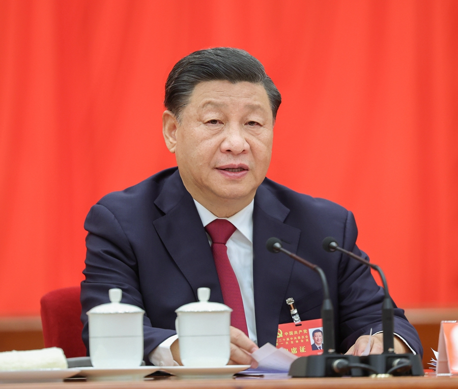 10月23日，中國共產(chǎn)黨第二十屆中央委員會第一次全體會議在北京人民大會堂舉行。習(xí)近平同志主持會議并在當(dāng)選中共中央委員會總書記后作重要講話。